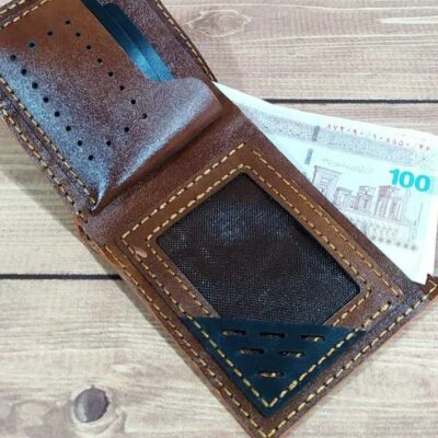 کیف پول چرم دست دوز مدل PK03
